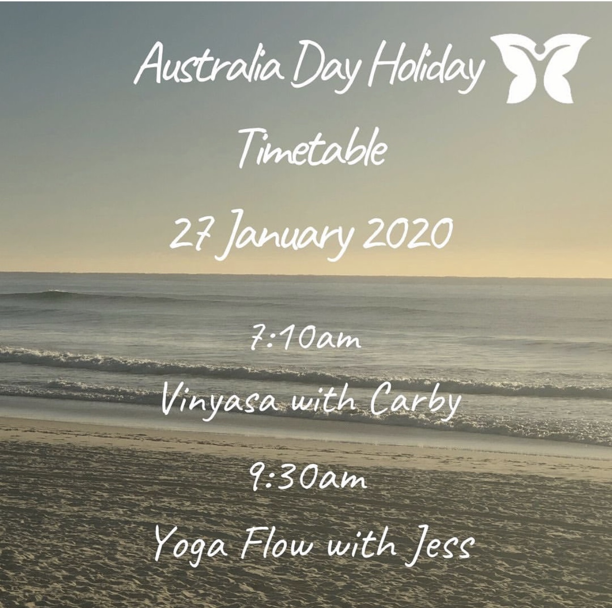 AUSTRALIA DAY HOLIDAY - MONDAY JANUARY 27 - REDUCED TIMETABLE