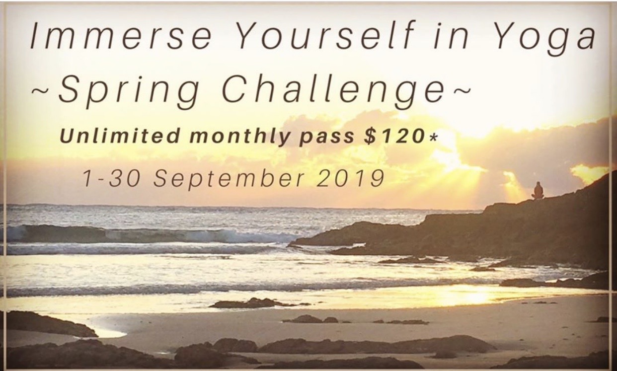 Immerse Yourself in Yoga 'Spring Challenge' - Unlimited Monthly Pass discounted to $120