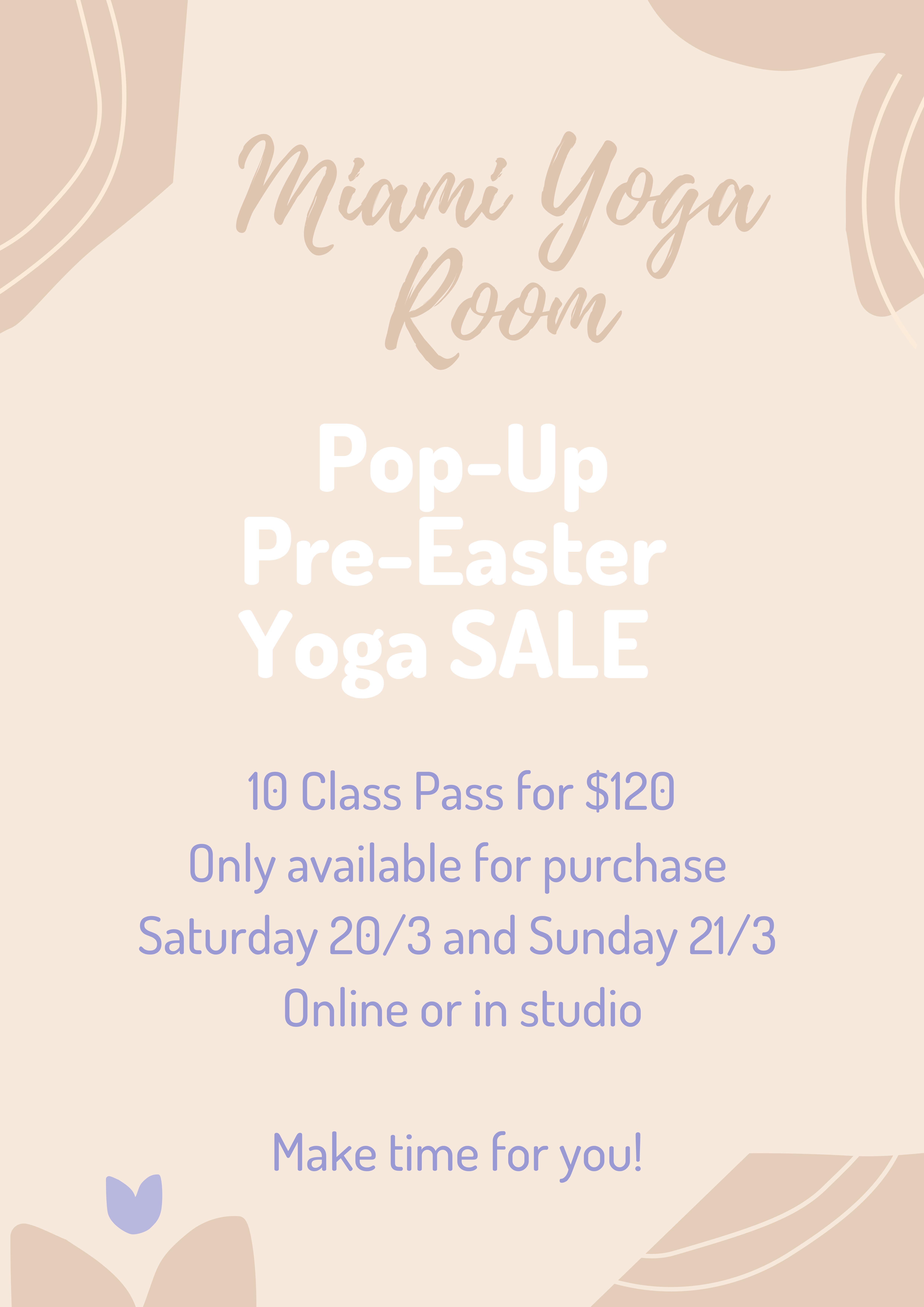 POP-UP PRE-EASTER YOGA SALE