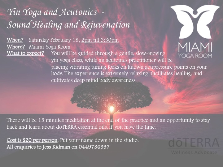 Yin Yoga and Acutonics - Sound Healing and Rejuvenation